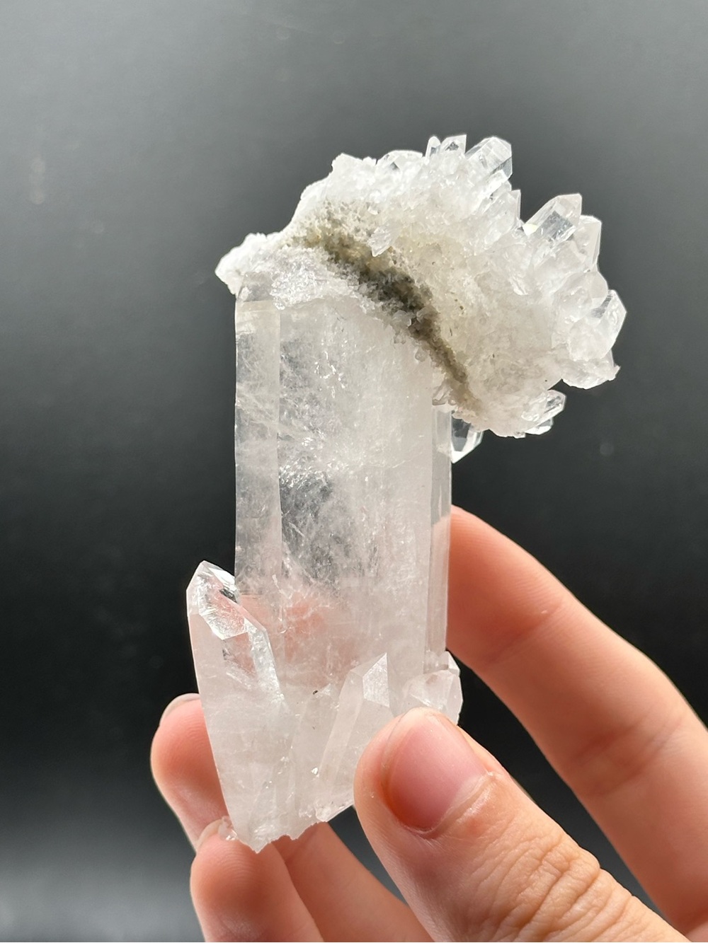 Arkansas Clear Quartz Cluster Point 🫧🤍🫧 ACQ36